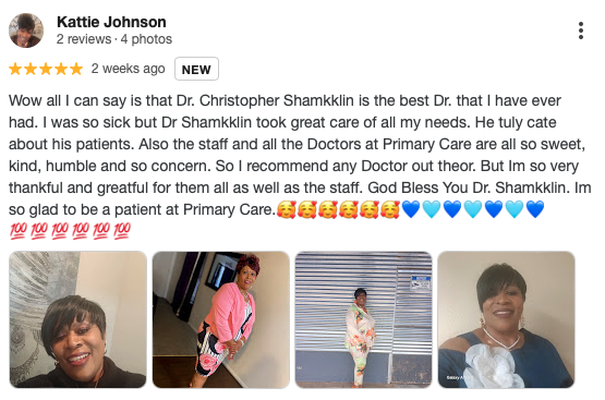 5-star review from Kattie Johnson