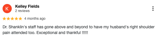 5-star review from Kelley Fields